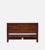 Segur Sheesham Wood Queen Size Bed In Honey Oak Finish With Drawer Storage