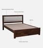 Segur Sheesham Wood Queen Size Bed In Provincial Teak Finish