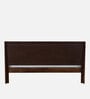 Segur Sheesham Wood Queen Size Bed In Provincial Teak Finish with Beige Padded Headboard