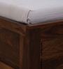 Segur Sheesham Wood Queen Size Bed In Provincial Teak Finish With Box Storage