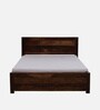 Segur Sheesham Wood Queen Size Bed In Provincial Teak Finish With Box Storage