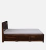 Segur Sheesham Wood Queen Size Bed In Provincial Teak Finish With Box Storage