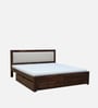Segur Sheesham Wood Queen Size Bed In Provincial Teak Finish With Drawer Storage
