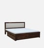 Segur Sheesham Wood Queen Size Bed In Provincial Teak Finish With Drawer Storage