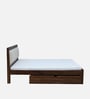 Segur Sheesham Wood Queen Size Bed In Provincial Teak Finish With Drawer Storage