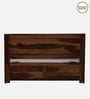 Segur Sheesham Wood Queen Size Bed In Provincial Teak Finish With Hydraulic Storage