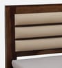 Segur Sheesham Wood Queen Size Bed In Provincial Teak Finish With Padded Headboard Hydraulic Storage