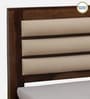 Segur Sheesham Wood Queen Size Bed In Provincial Teak Finish With Padded Headboard Hydraulic Storage
