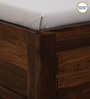 Segur Sheesham Wood Queen Size Bed In Provincial Teak Finish With Padded Headboard Hydraulic Storage