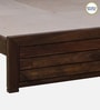 Segur Sheesham Wood Queen Size Bed In Provincial Teak Finish with Padded Headboard
