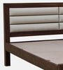 Segur Sheesham Wood Queen Size Bed In Provincial Teak Finish with Padded Headboard