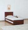 Segur Sheesham Wood Single Bed In Honey Oak Finish With Trundle