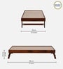 Segur Sheesham Wood Single Bed In Honey Oak Finish With Trundle