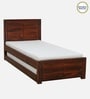 Segur Sheesham Wood Single Bed In Honey Oak Finish With Trundle