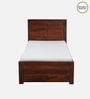 Segur Sheesham Wood Single Bed In Honey Oak Finish With Trundle