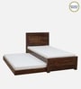 Segur Sheesham Wood Single Bed In Provincial Teak Finish With Trundle