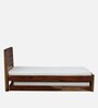 Segur Sheesham Wood Single Bed In Rustic Teak Finish With Trundle