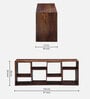 Segur Sheesham Wood TV Console In Provincial Teak Finish For TVs Up To 55"
