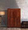 Segur Sheesham Wood 2 Door Wardrobe in Honey Oak Finish