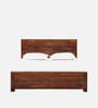 Segur Sheesham Wood Queen Size Bed In Provincial Teak Finish