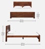 Segur Sheesham Wood Queen Size Bed In Provincial Teak Finish