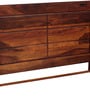 Segur Sheesham Wood Single Bed In Honey Oak  Finish