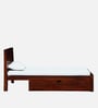 Segur Sheesham Wood Single Bed In Honey Oak Finish With Drawer Storage
