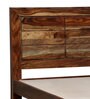 Segur Sheesham Wood Single Bed In Rustic teak Finish With Drawer Storage