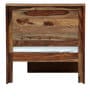 Segur Sheesham Wood Single Bed In Rustic teak Finish With Drawer Storage