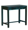 Segur Sheesham Wood Study Table In Ocean Blue Finish