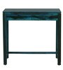 Segur Sheesham Wood Study Table In Ocean Blue Finish