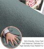 Seige Solid Polyester 4 X 6 Feet Machine Made Carpet