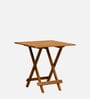 Seigen Sheesham Wood Folding Coffee Table In Rustic Teak Finish