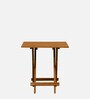 Seigen Sheesham Wood Folding Coffee Table In Rustic Teak Finish