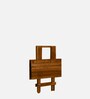 Seigen Sheesham Wood Folding Coffee Table In Rustic Teak Finish