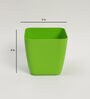 Plastic Green Flower Desk Pots