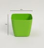 Plastic Green Flower Desk Pots