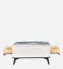 Seina Marble Top Coffee Table in White Colour