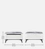 Seina Marble Top Coffee Table in White Colour