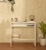 Seine Study Table in White Colour