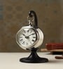Seishi Silvertable Clock