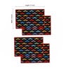 Black Cotton Abstract Placemats Set of 4