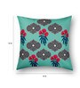 Cotton Floral Pattern 16x16 Inch Cushion Covers (Set Of 2)