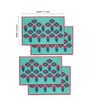 Blue Cotton Solid Placemats Set of 4
