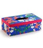 Floral Blue Mdf Tissue Paper Box Holder