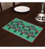 Floral Prined Green Cotton 18X12 Inches Placemats (Set Of 4)