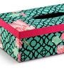 Floral Green Mdf Wood Tissues Box