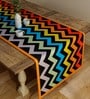 Waved (47x12) Multicolor Cotton Table Runner