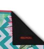 Geometric (47x12) Green & White Cotton Table Runner