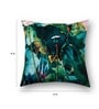 Green Floral Cotton 16 x 16 Inches Cushion Covers (Set of 2)